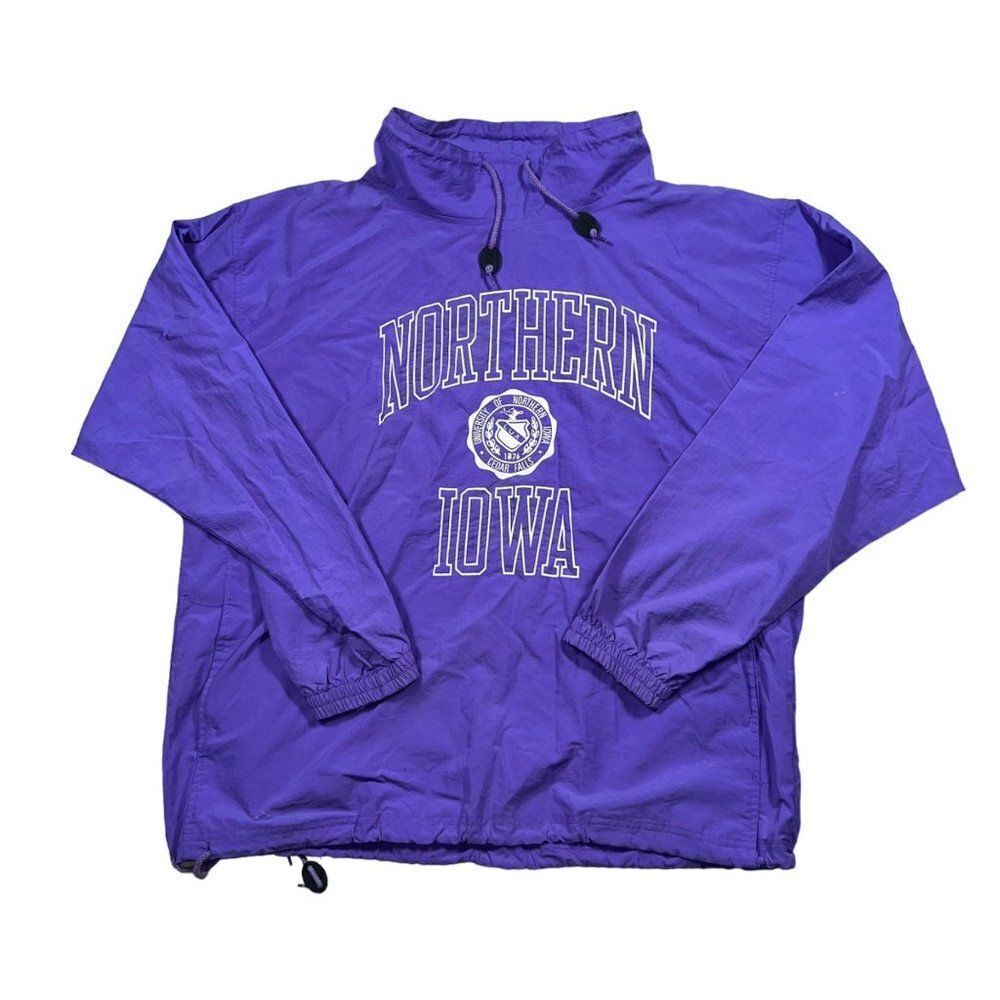 Gear for Sports Vintage University of Northern Iowa Windbreaker Purple‎ Unisex L